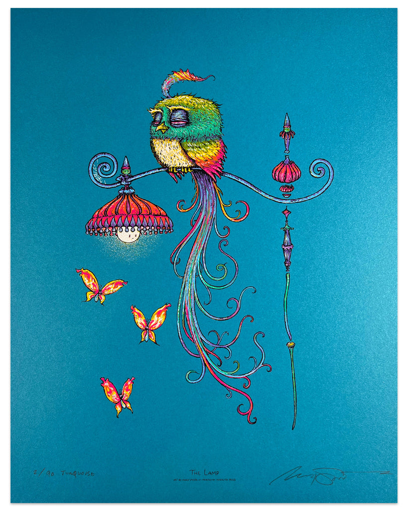 Marq Spusta - "The Lamp (Turquoise Edition)" print - Spoke Art