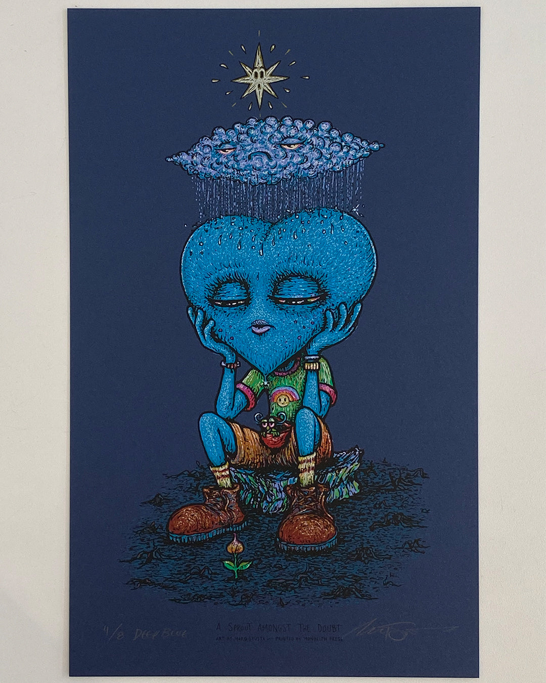 Marq Spusta - "A Sprout Amongst The Doubt" Deep Blue Edition - Spoke Art