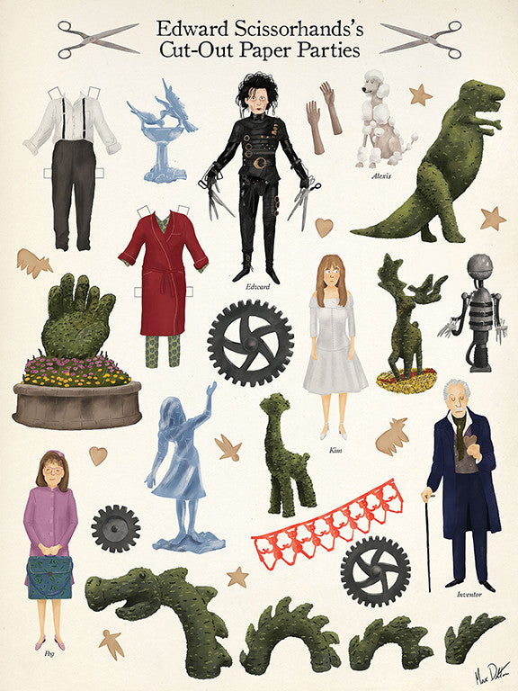 Max Dalton - "Edward Scissorhands Cut Out" - Spoke Art