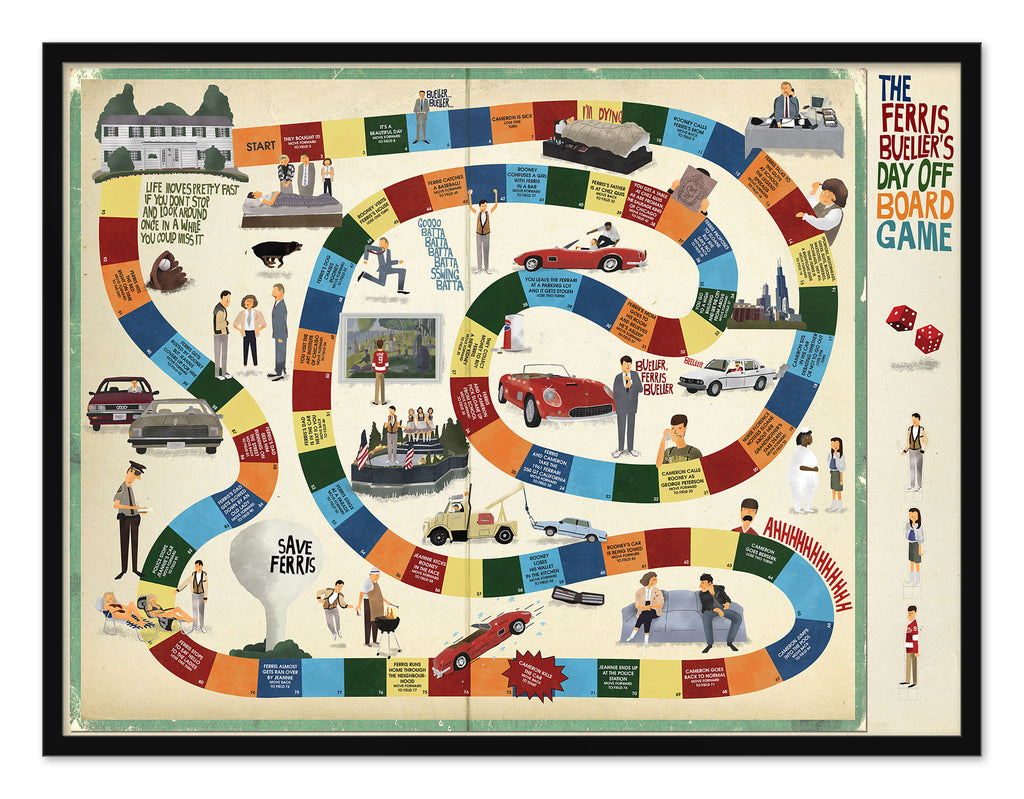 Max Dalton - "The Ferris Bueller's Day Off Board Game" - Spoke Art