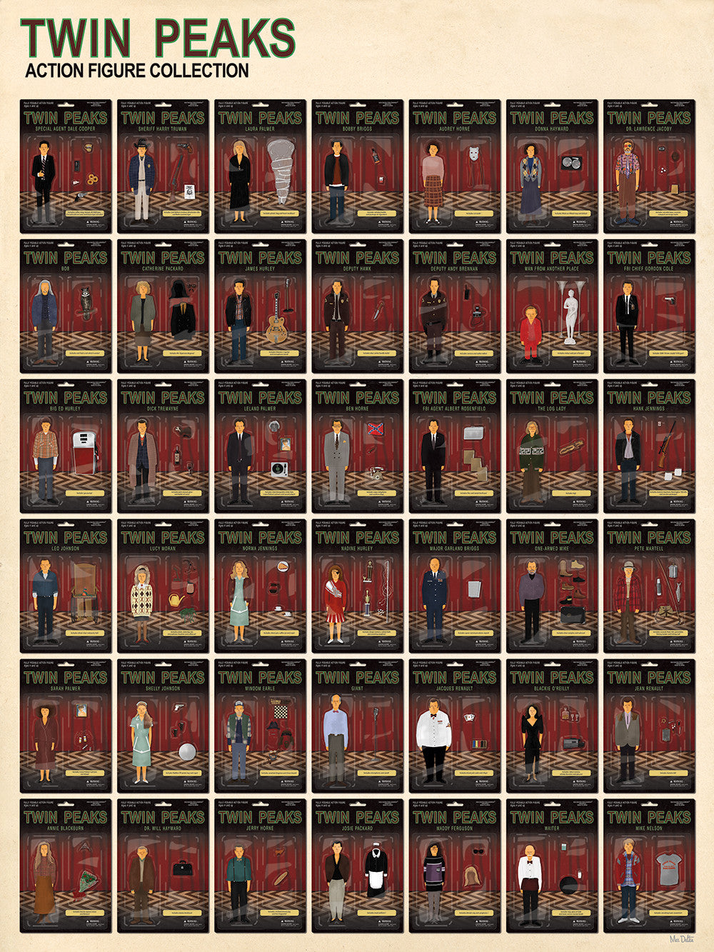 Max Dalton - "Twin Peaks Action Figure Collection" - Spoke Art