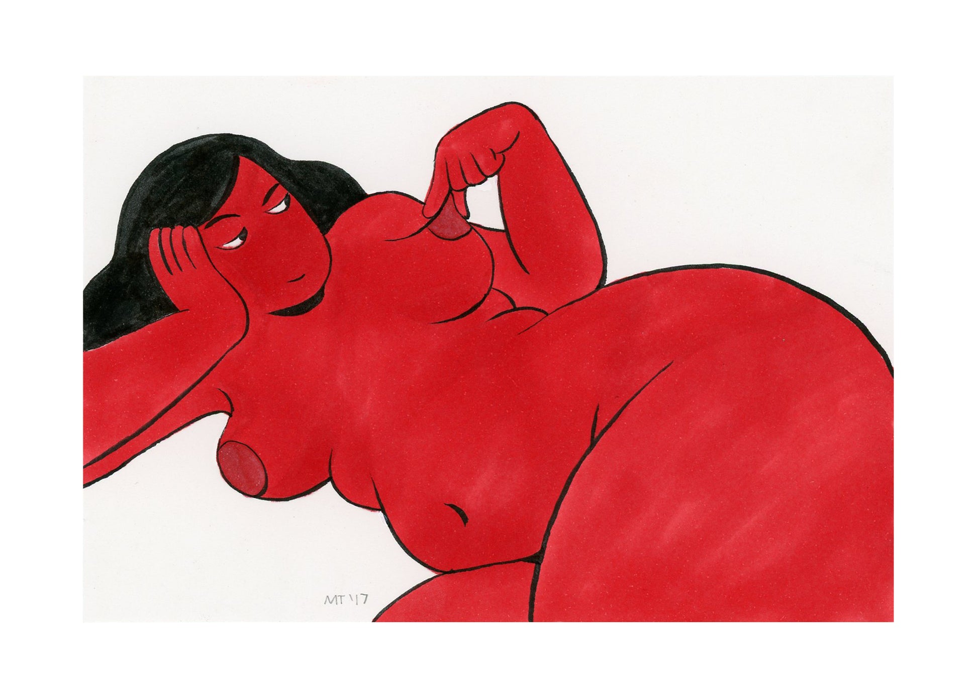 Miranda Tacchia - "When you always find new ways to entertain yourself" Print - Spoke Art