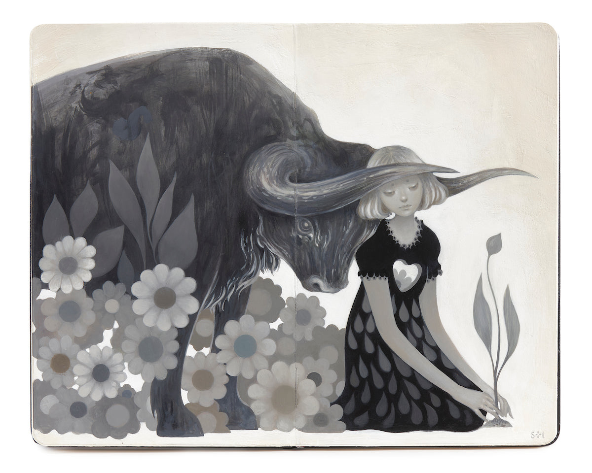 Amy Sol Year of the Ox Moleskine painting artwork