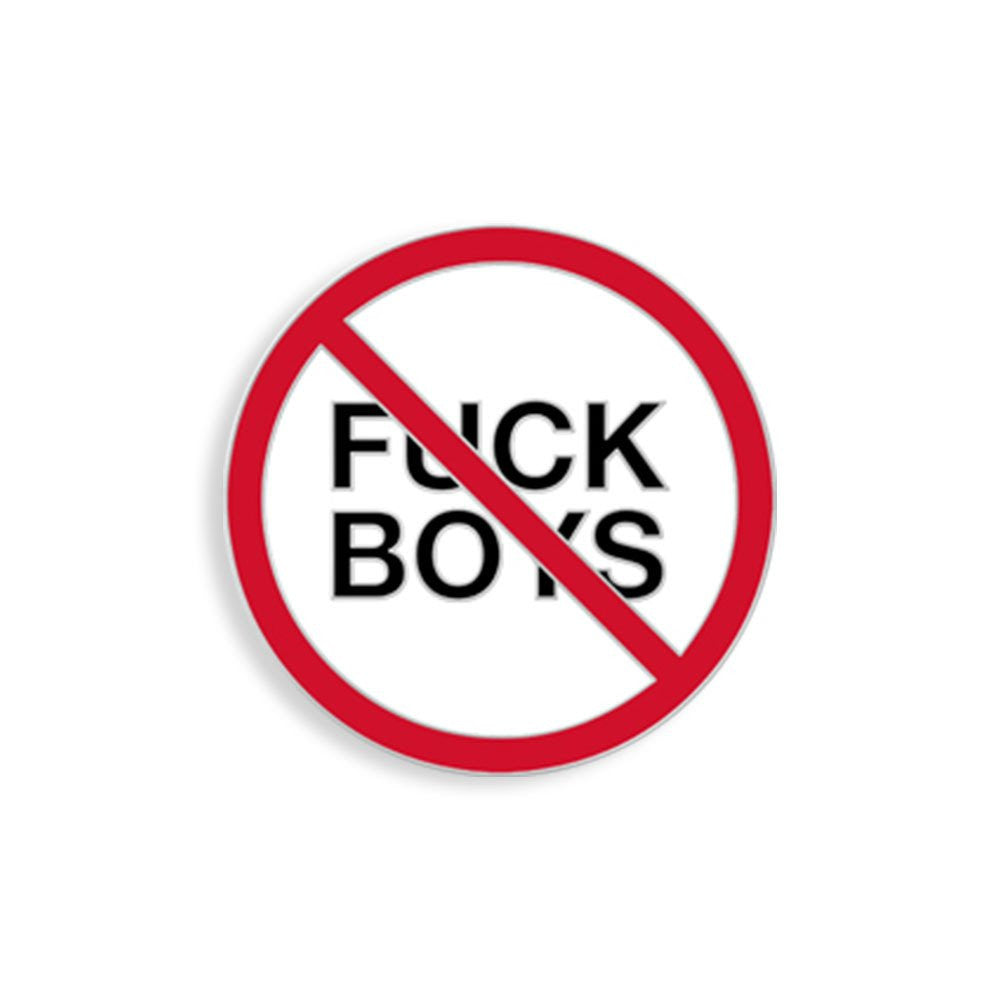 No Fuck Boys Enamel Pin - Spoke Art