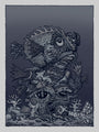 David Welker - "Ocean Man Silver" print - Spoke Art