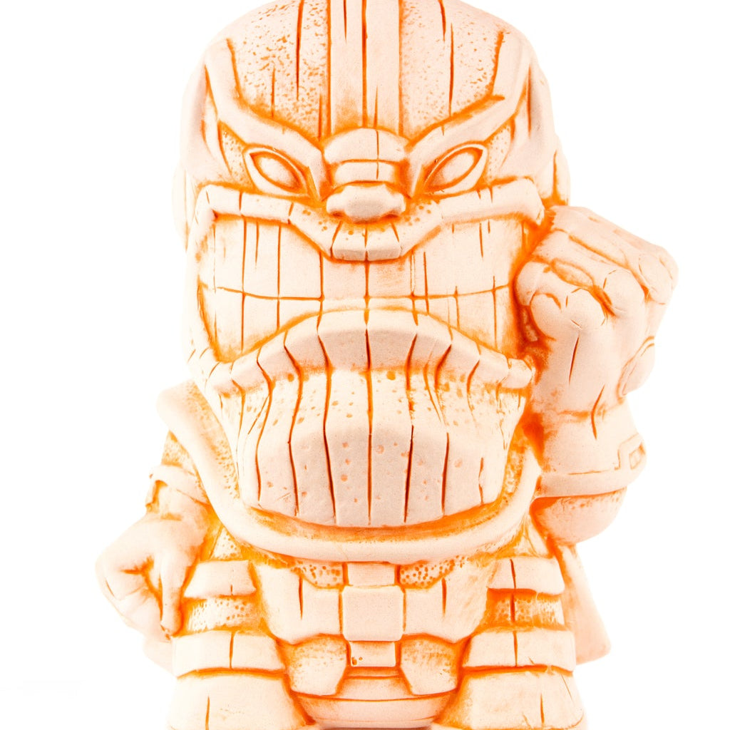 Thanos tiki mug with orange accents