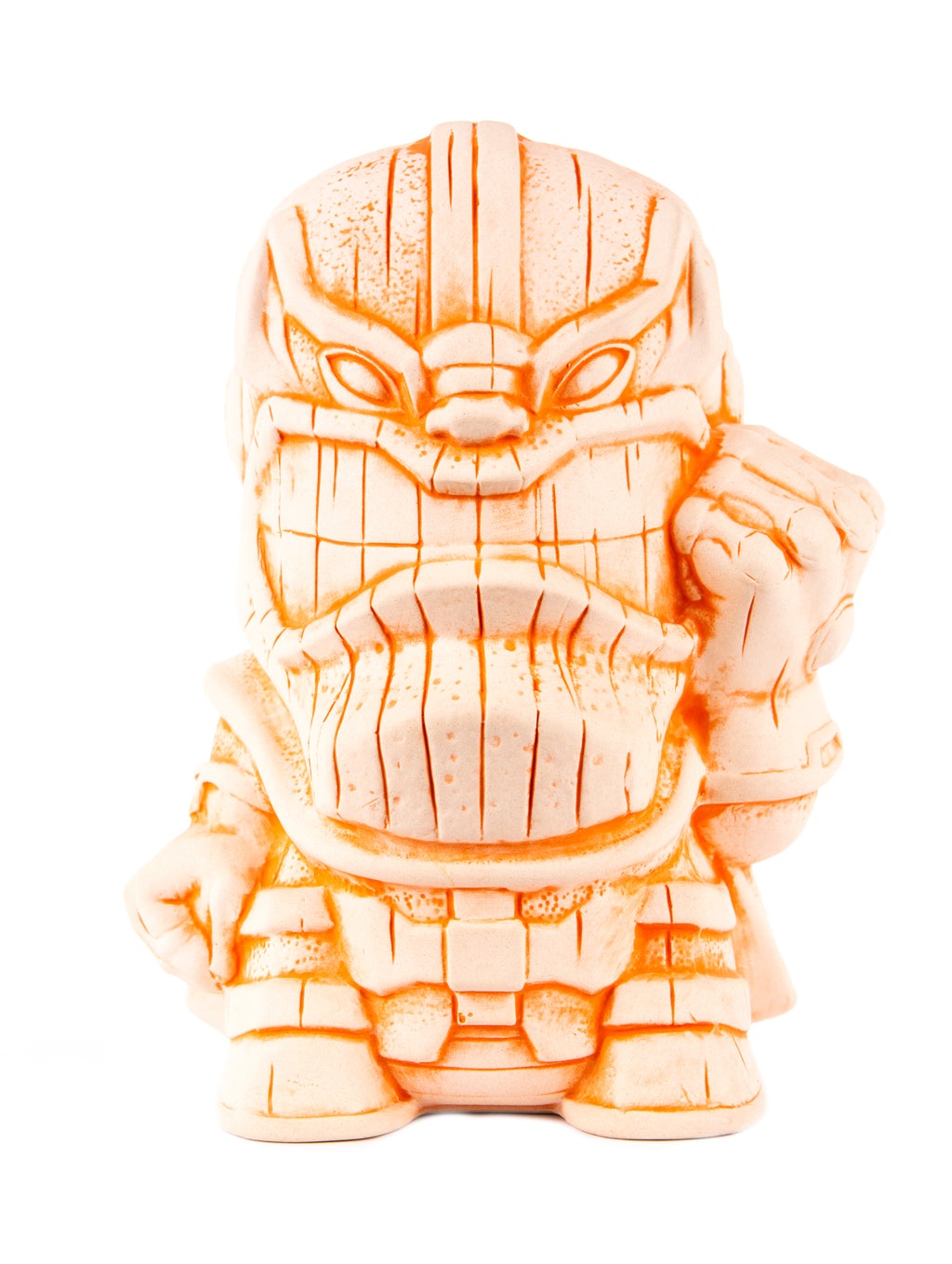 Thanos tiki mug with orange accents