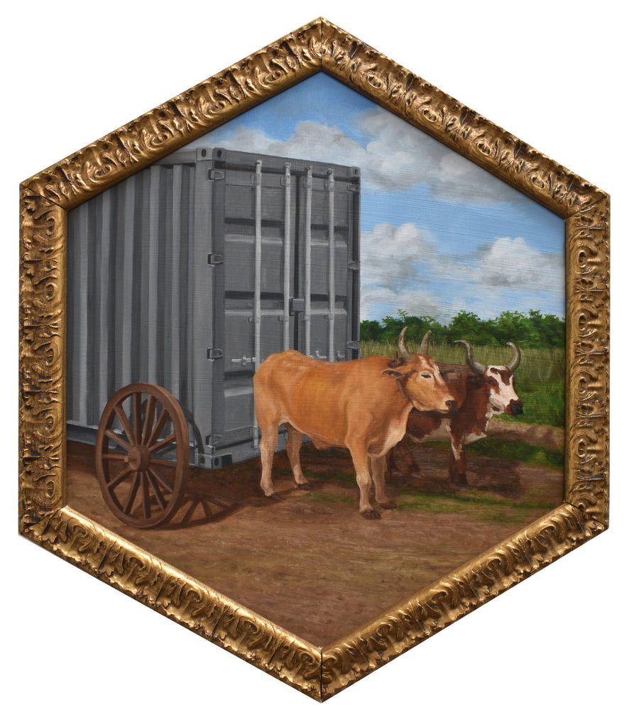 Peter Adamyan - "Ox Pulled Cargo Delivery" - Spoke Art