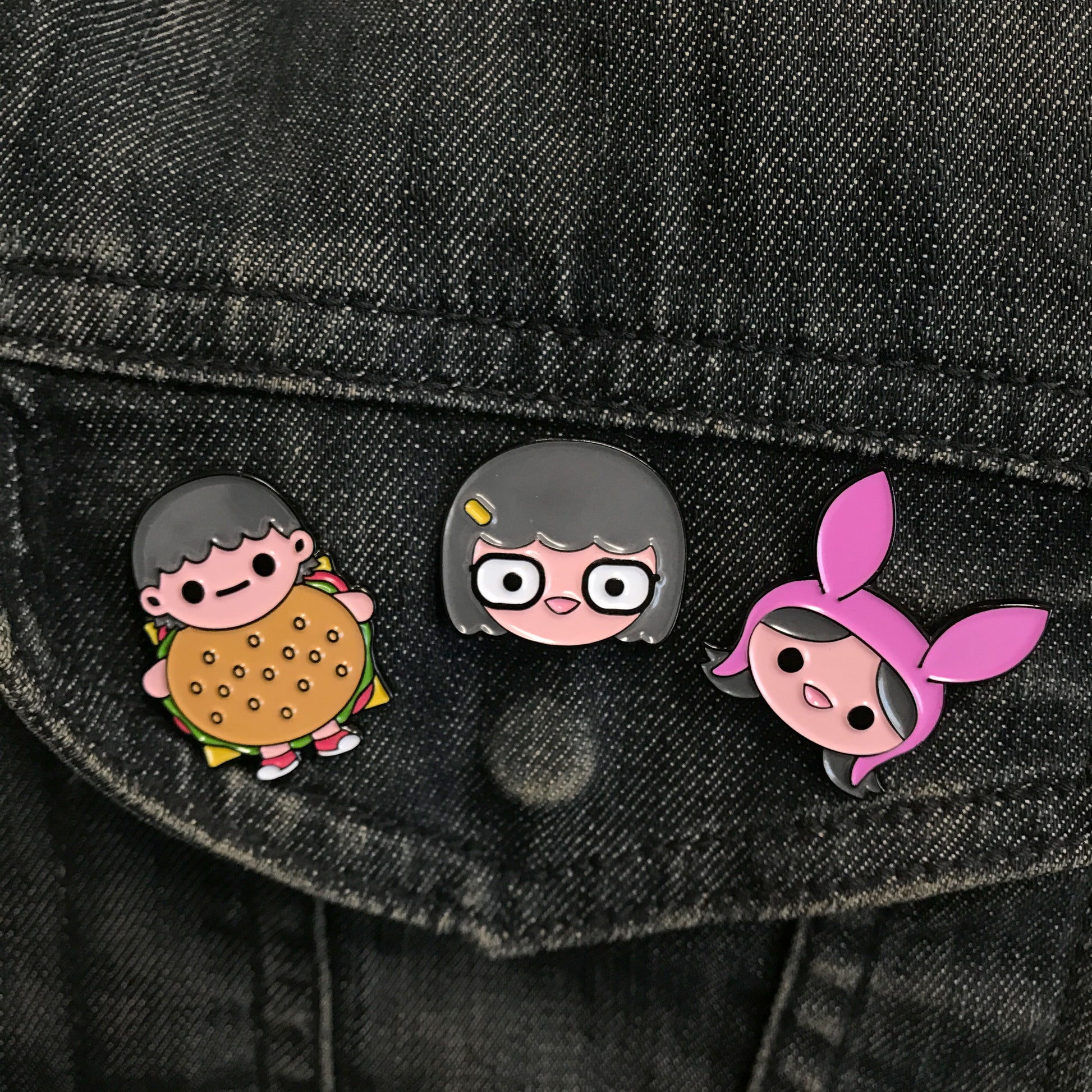 Bob's Burgers: Three pin set #1 - Spoke Art