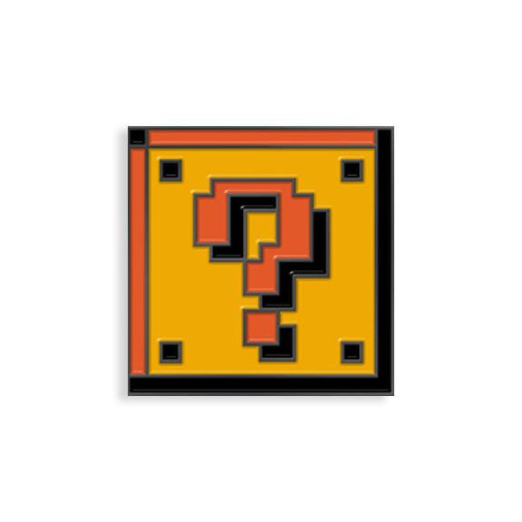 Question Block Enamel Pin - Spoke Art