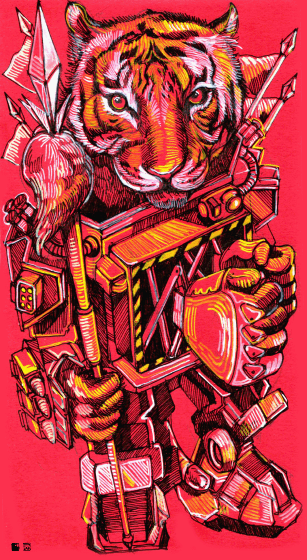 Raymond Wang - "Tora 1" - Spoke Art