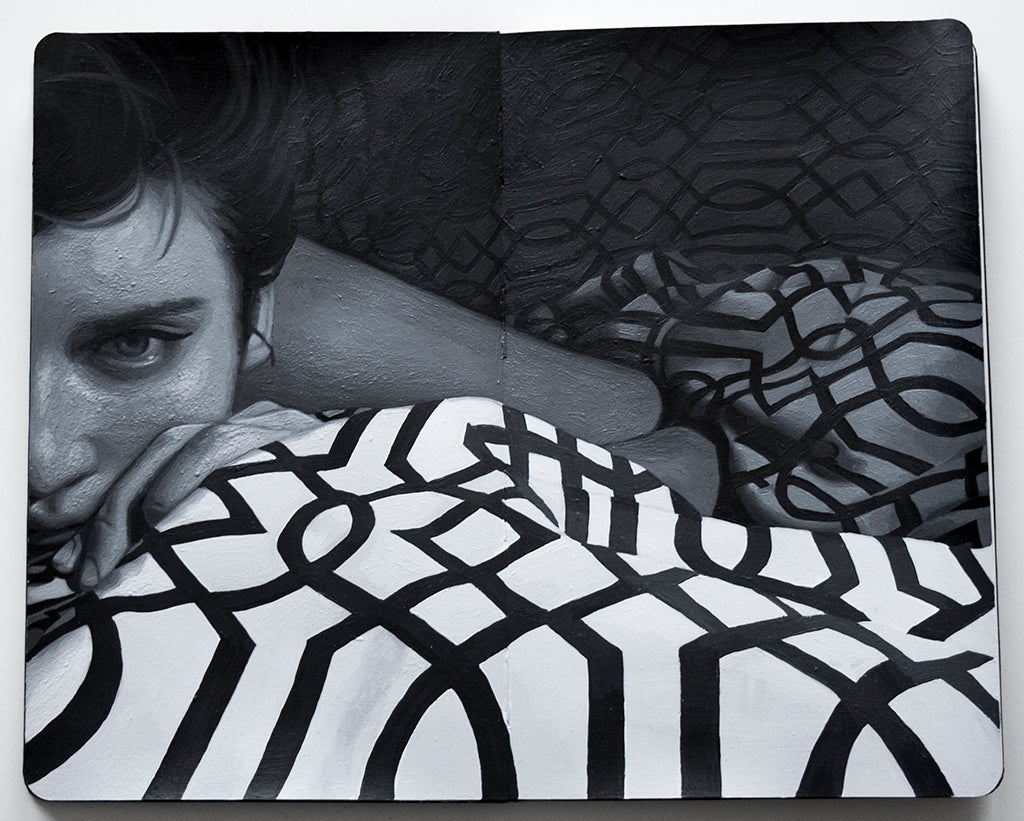 Rebecca Mason Adams Rebecca #4 acrylic on Moleskine