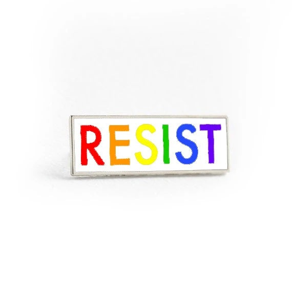 Pride Resist Enamel Pin - Spoke Art