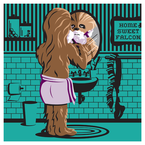 Ridge Rooms - "Off Duty Chewie" - Spoke Art