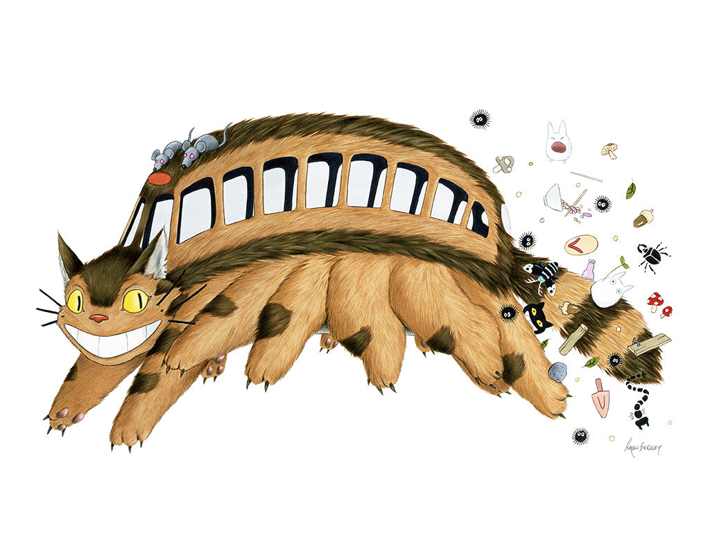 Ryan Berkley - "Catbus!" (print) - Spoke Art