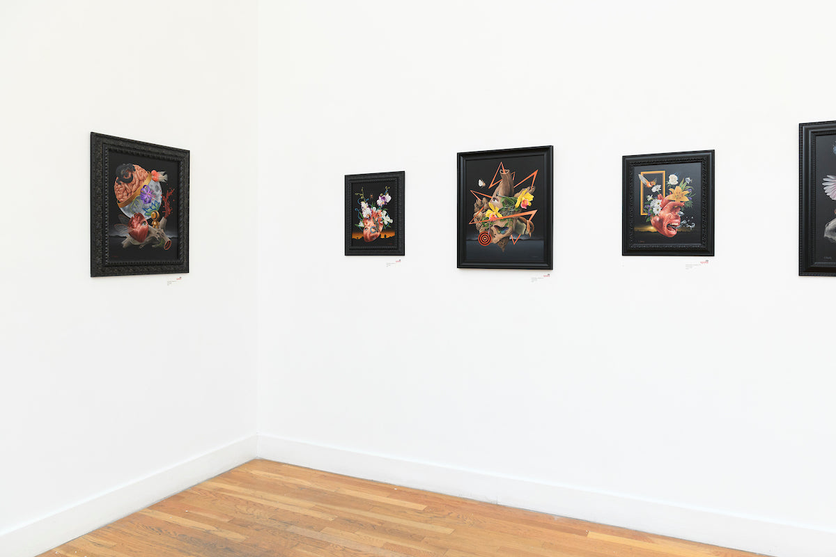 Installation view of Scott Scheidly's Entanglement exhibition at Spoke Art San Francisco