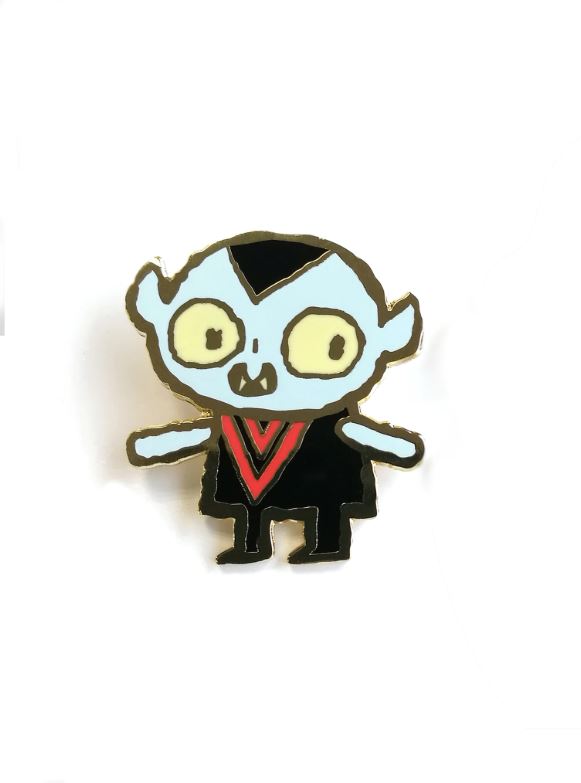 Scott C. - "Little Vampy" Enamel Pin - Spoke Art