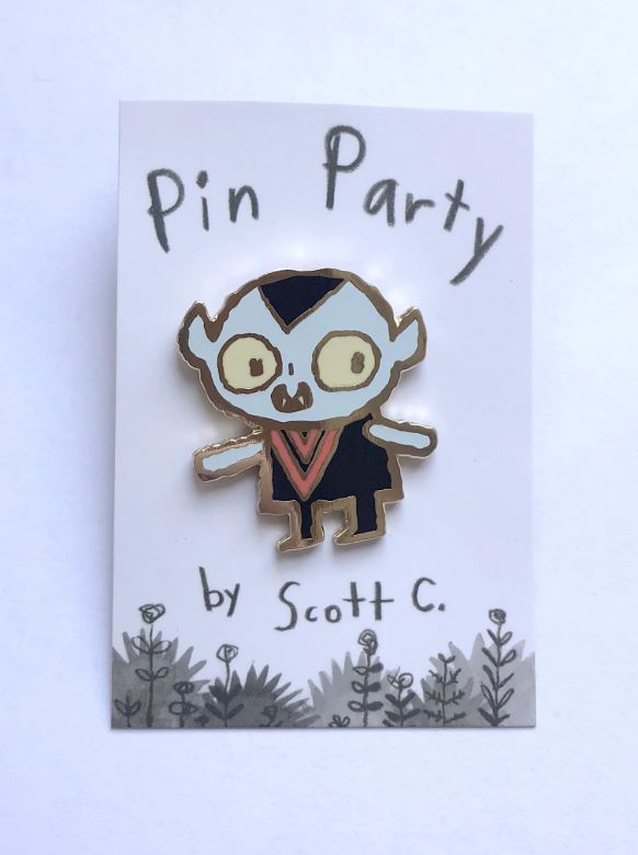 Scott C. - "Little Vampy" Enamel Pin - Spoke Art