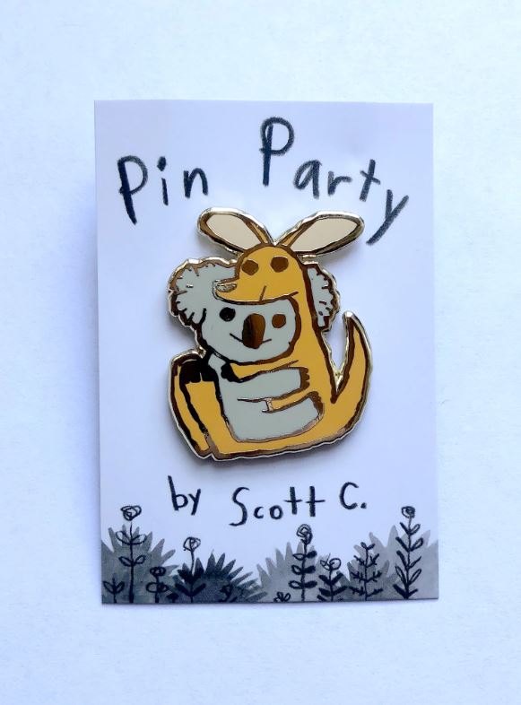 Scott C. - "Koala Hug" Pin - Spoke Art