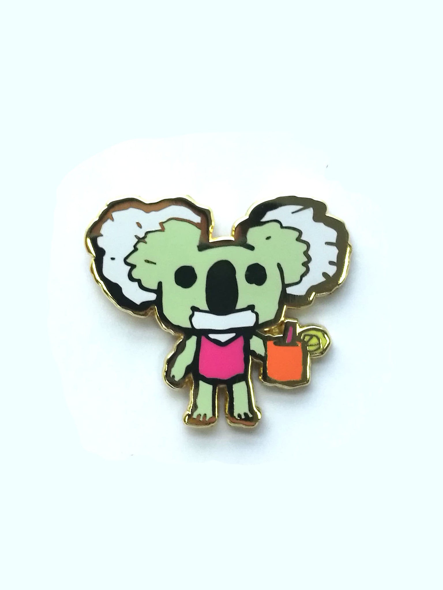 Scott C. - "Koala Pool" Enamel Pin - Spoke Art