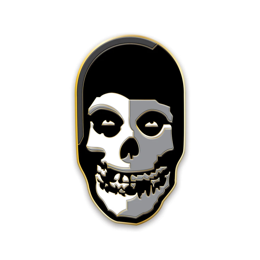 Misfits fiend skull Gold by Tom Whalen enamel pin