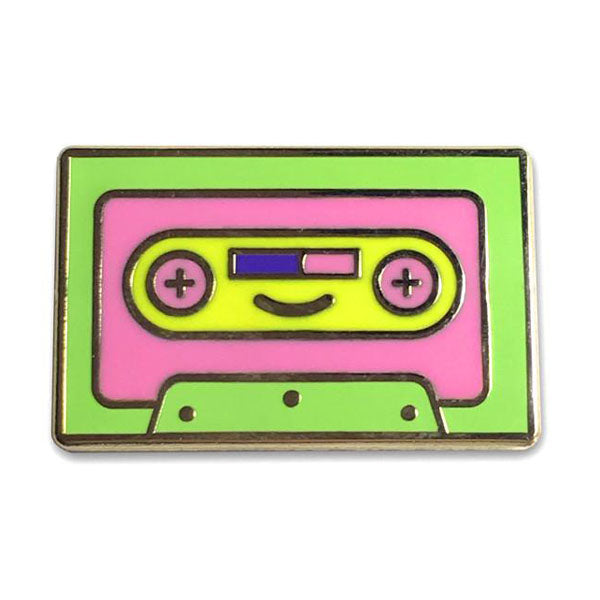 100% Soft - "Lil Cassette" Enamel Pin - Spoke Art