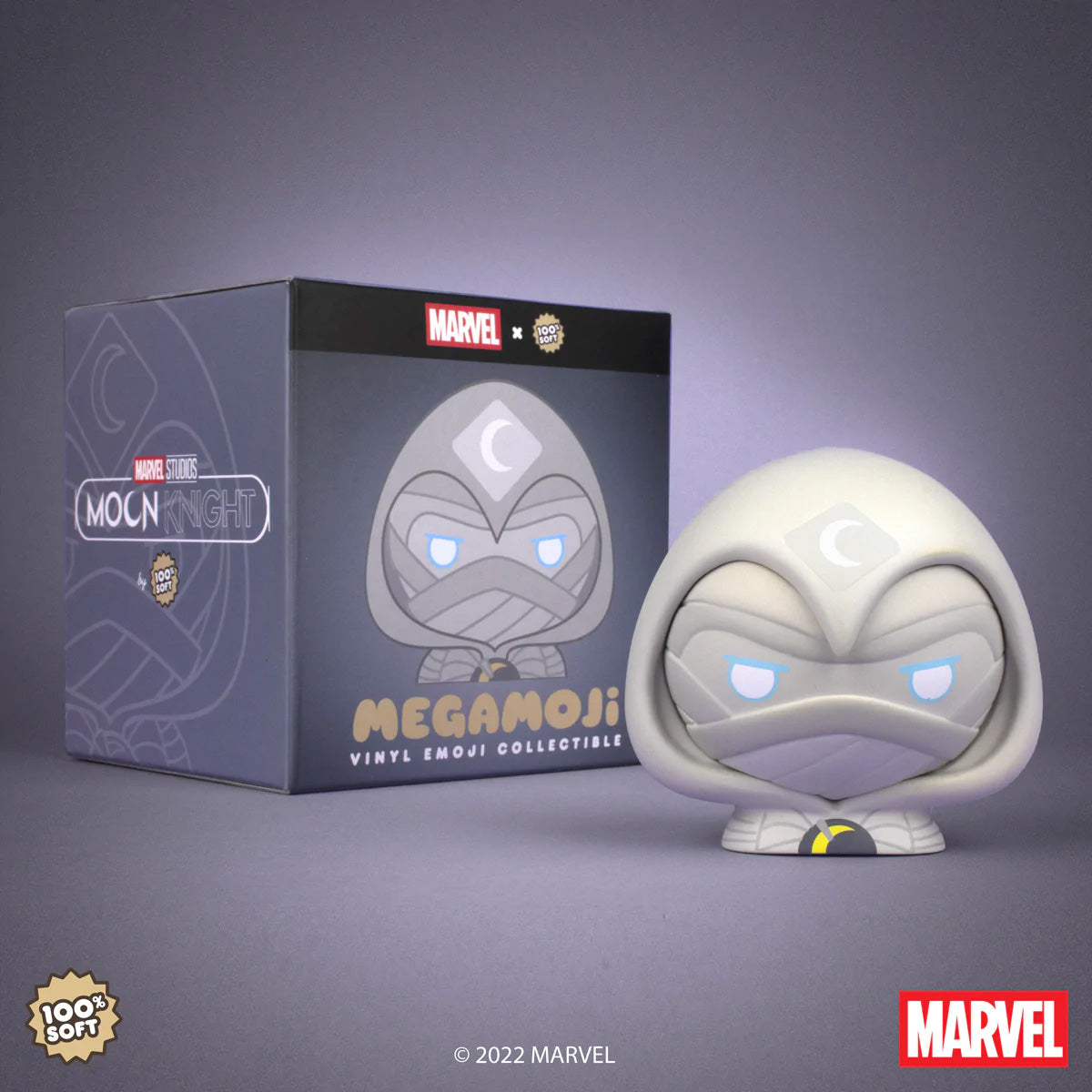 100% Soft - "Moon Knight" MEGAMOJI Vinyl Bust - Spoke Art