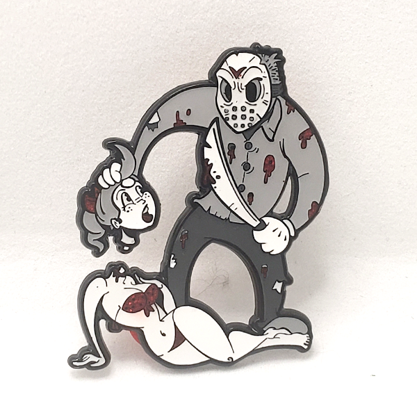 Spicy Donut - "Jason in Toontown (Toon Variant)" Enamel Pin - Spoke Art