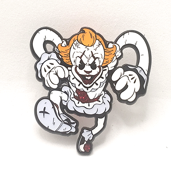 Spicy Donut - "Dancing Clown of Derry" Enamel Pin - Spoke Art