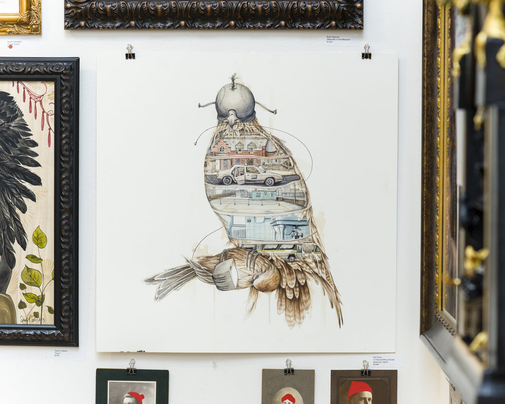 Pat Perry - "A Tiercal Kills a House Sparrow's Spirit" - Spoke Art