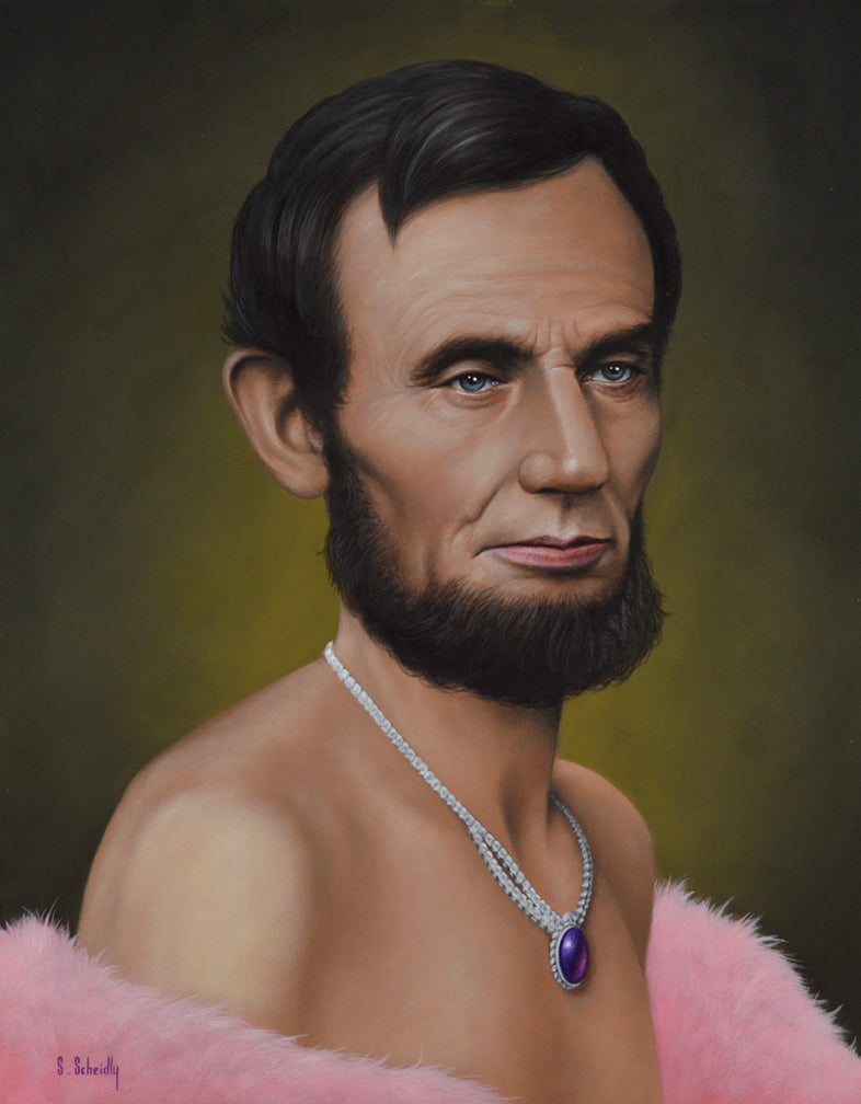 Scott Scheidly - "Abe Lincoln" - Spoke Art