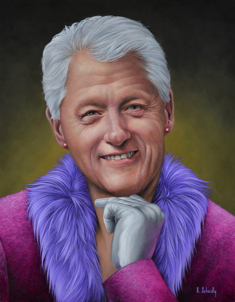Scott Scheidly - "Bill Clinton" - Spoke Art