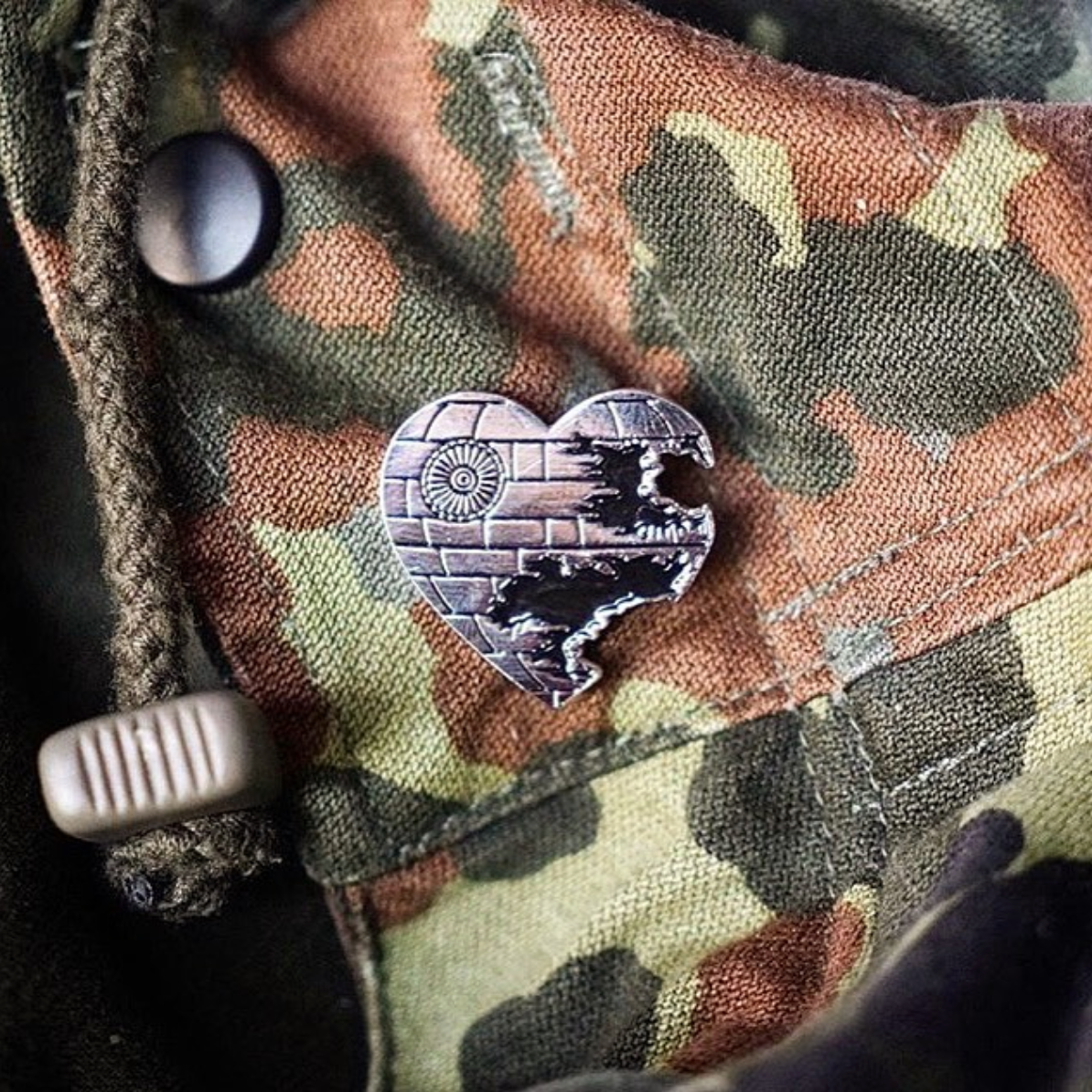 Love is a Battle Station Enamel Pin - Spoke Art