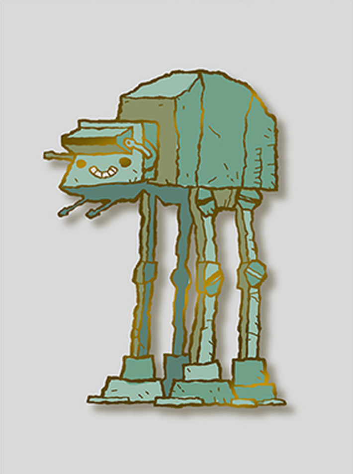 The Four-Legged Machine Pin - Spoke Art