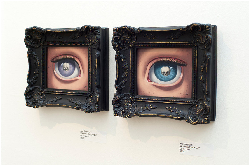 Ana Bagayan - "Skeleton Eye (blue)" - Spoke Art