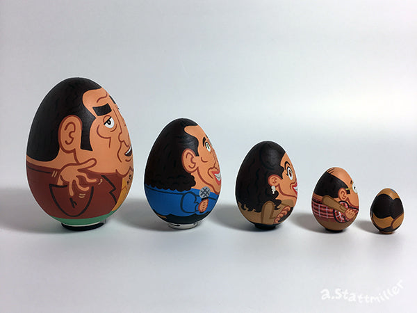 Andy Stattmiller - "Seinfeld Nesting Eggs" - Spoke Art