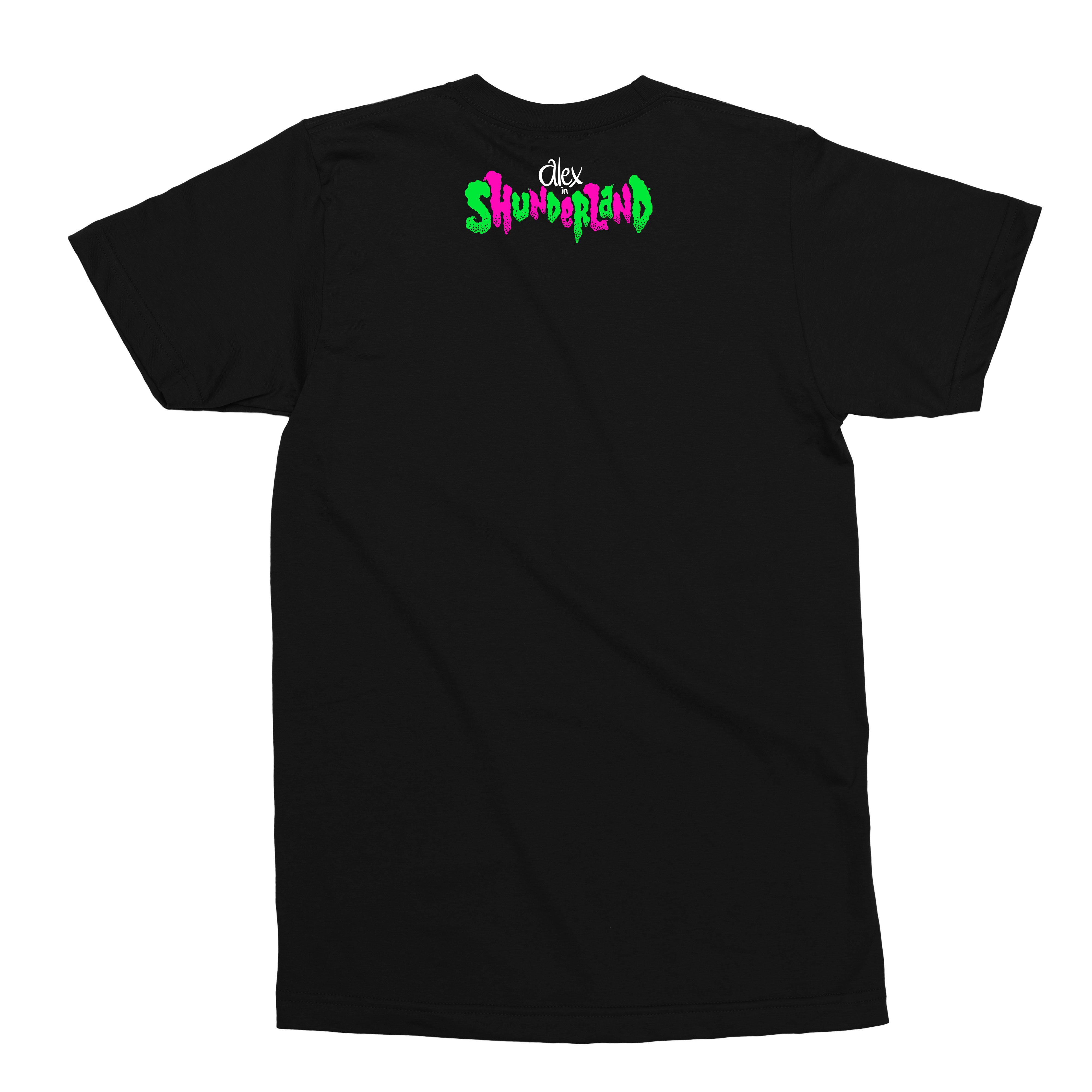 ✰over print✰【新品同様】✰patch shirts black Spider Web Collar Screen Printed Patch Horror Punk Black