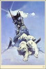 Frank Frazetta - "Silver Warrior" - Spoke Art