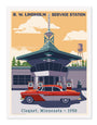 Steve Thomas - "Lindholm Oil Company Service Station" - Spoke Art