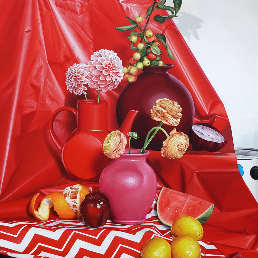 David Rice - "Still Life in Red" - Spoke Art