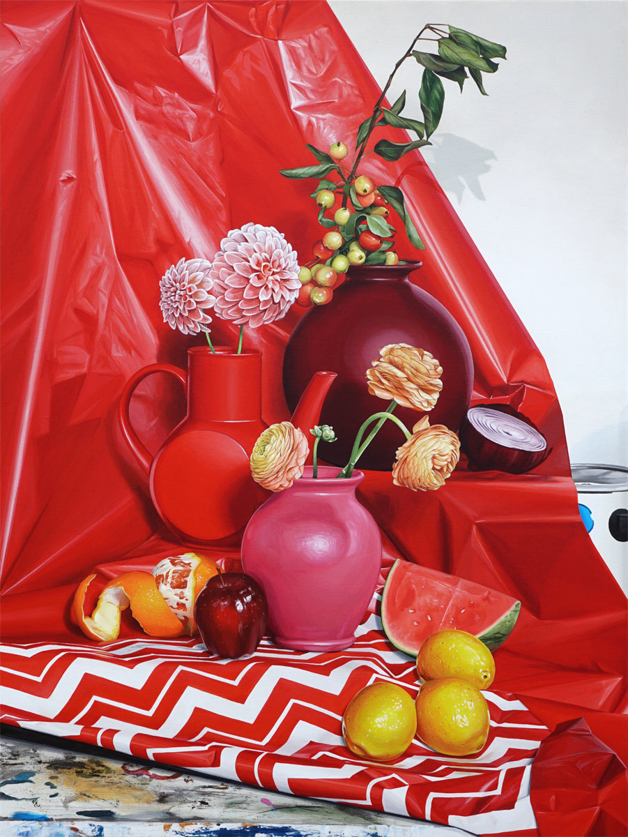 David Rice - "Still Life in Red" - Spoke Art