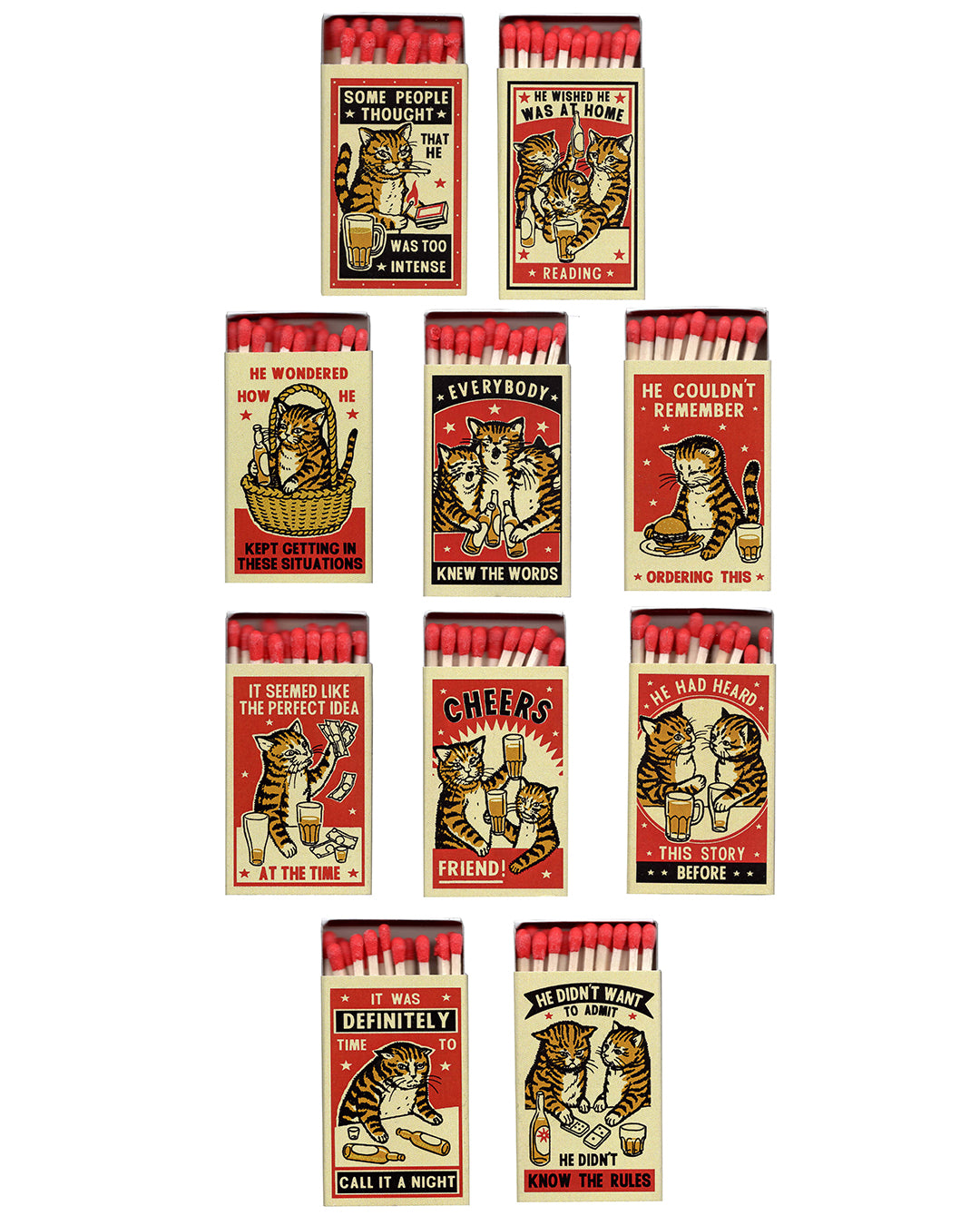 Arna Miller & Ravi Zupa - "Strike Your Fancy" Matchboxes Set - Spoke Art