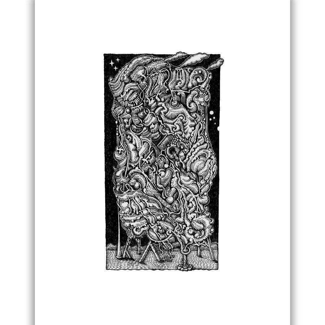 David Welker - "The Ventriloquist's Suitcase" (print) - Spoke Art
