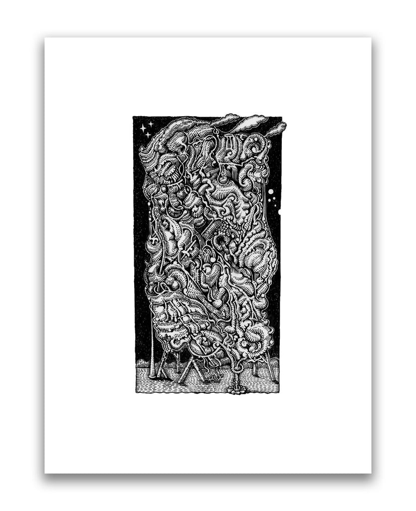 David Welker - "The Ventriloquist's Suitcase" (print) - Spoke Art