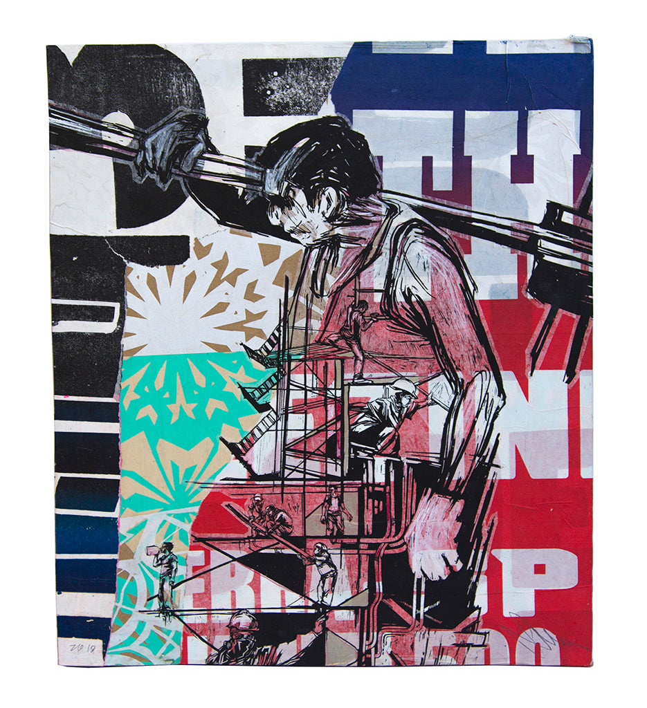 Swoon - "Construction Worker" - Spoke Art