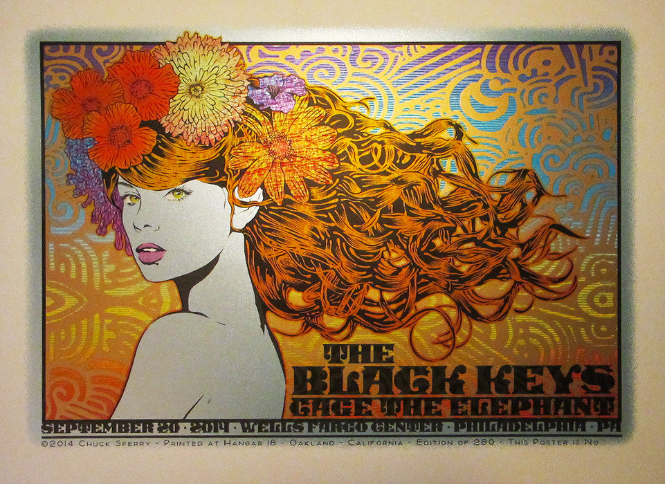 Chuck Sperry - The Black Keys Philadelphia 2014 (Regular) - Spoke Art