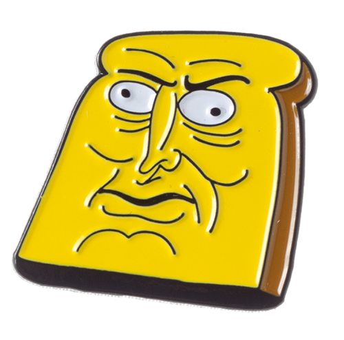 Thrillhaus - "Powdered Toast Man" Enamel Pin - Spoke Art