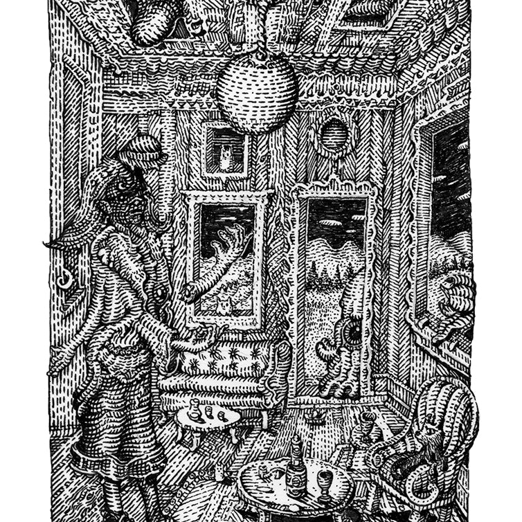 David Welker - "Tea at Aunt Susie's House" - Spoke Art