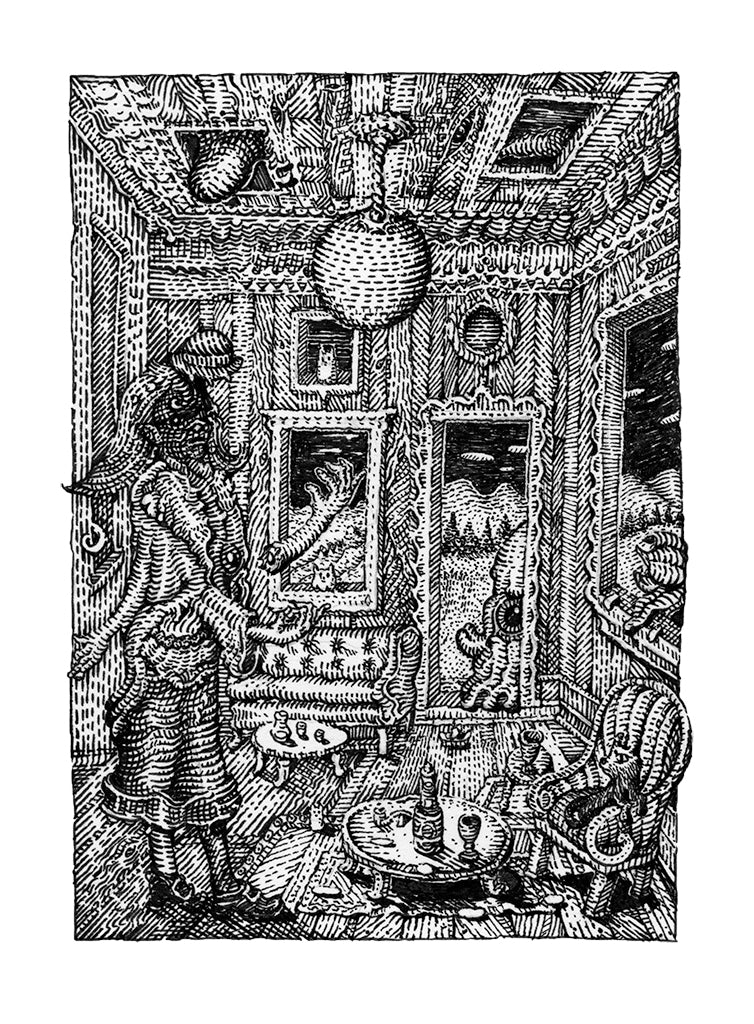 David Welker - "Tea at Aunt Susie's House" - Spoke Art