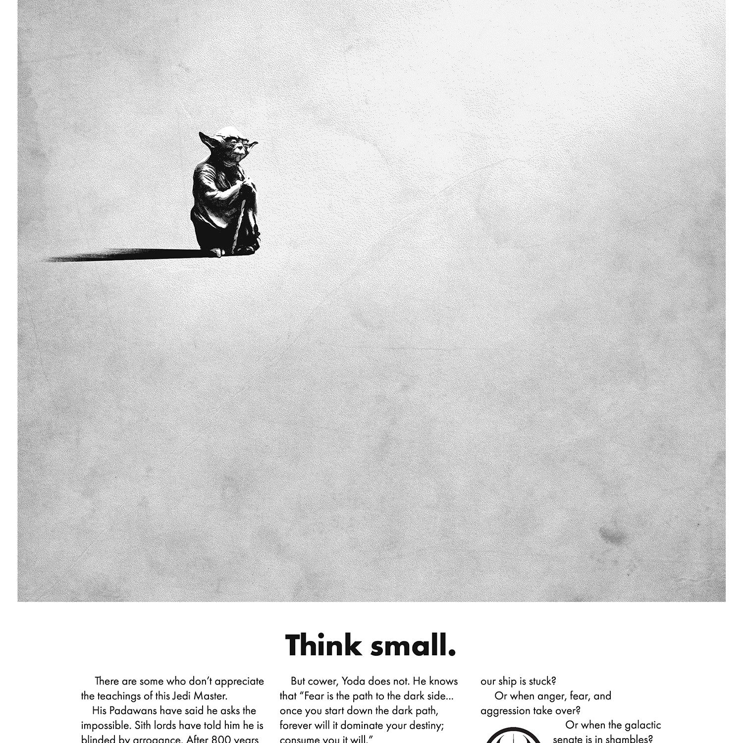 Justin Van Genderen - "Think Small - Yoda" - Spoke Art
